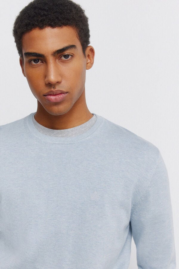 Springfield Pull basique logo Springfield bleu