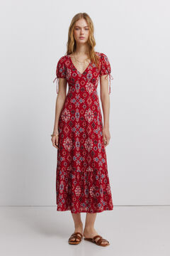 Springfield Short sleeve dress with bows