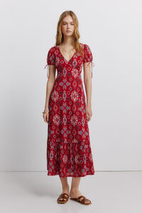 Springfield Short sleeve dress with bows