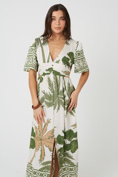 Brave Soul Vestido largo estampado