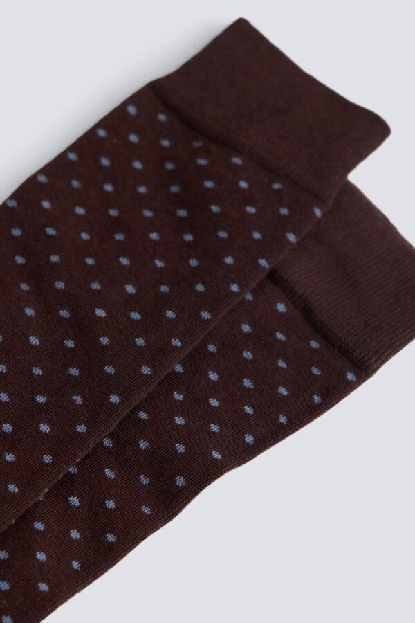 Springfield Micro polka-dots long sock nude