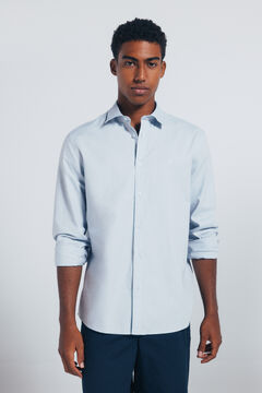 Springfield Camisa estructura azul