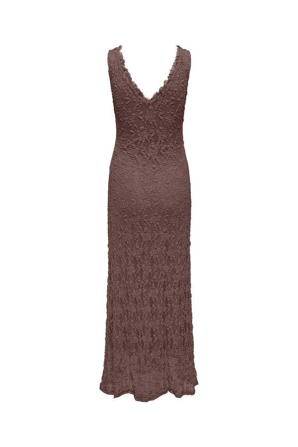 Only Vestido comprido de renda cru