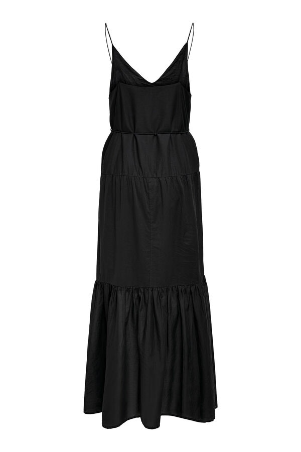 Springfield Long strappy dress. noir