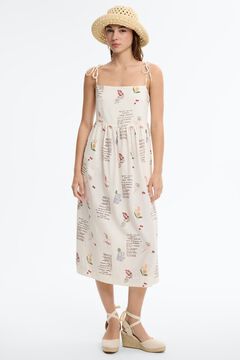 Inside Vestido midi de al&ccedil;as
