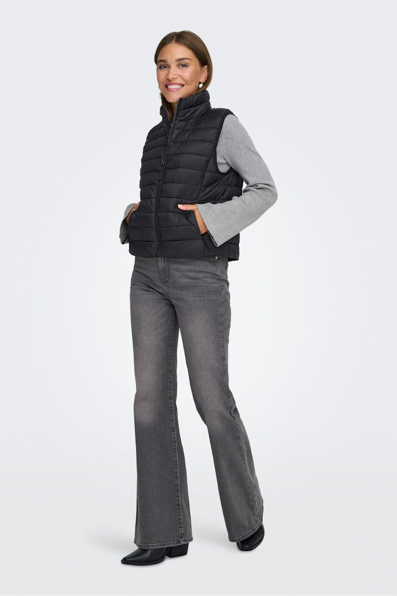 Only Puffer gilet zip fastening