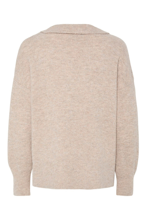 Pieces polo shirt -style jersey grey