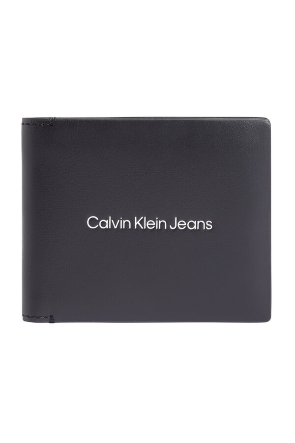 Springfield Cartera bifold con monedero Calvin Klein Jeans hombre negro