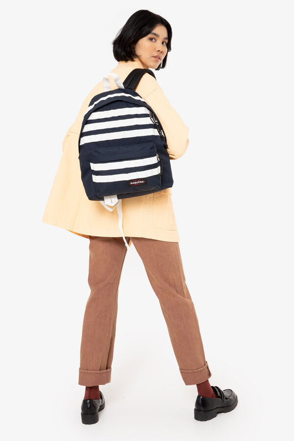 Eastpak Backpacks PADDED PAK'R PATCHED BLACK  blue