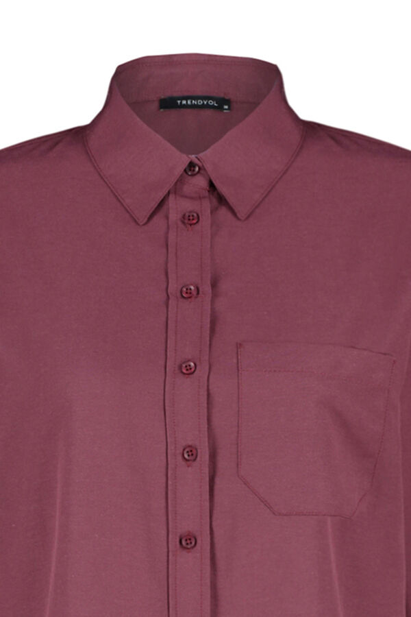 Trendyol Camisa de algod&atilde;o oversized estampado