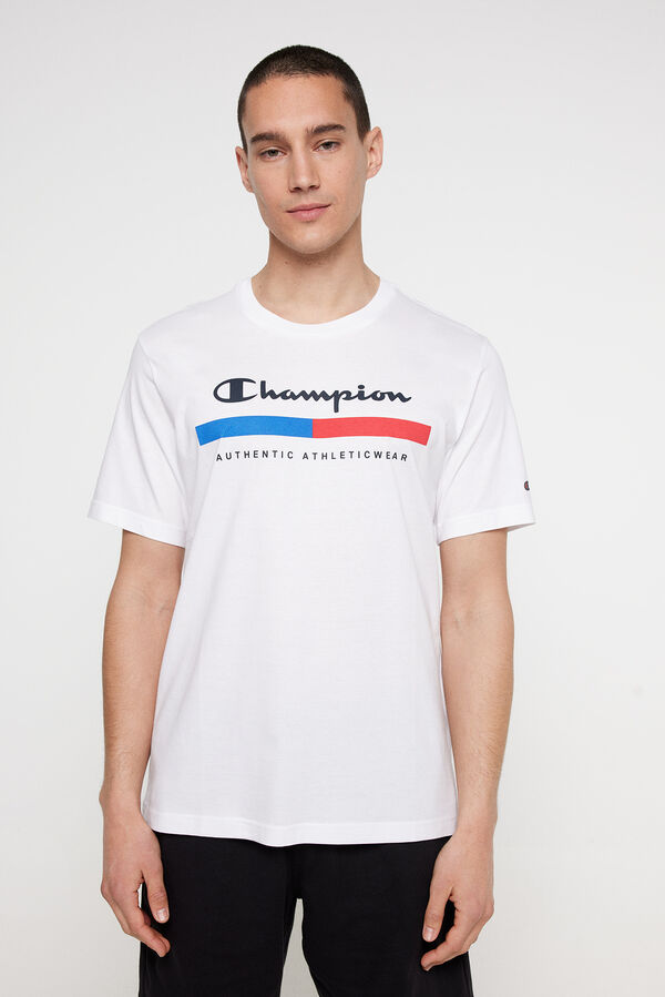 Springfield T-shirt manga curta de homem branco