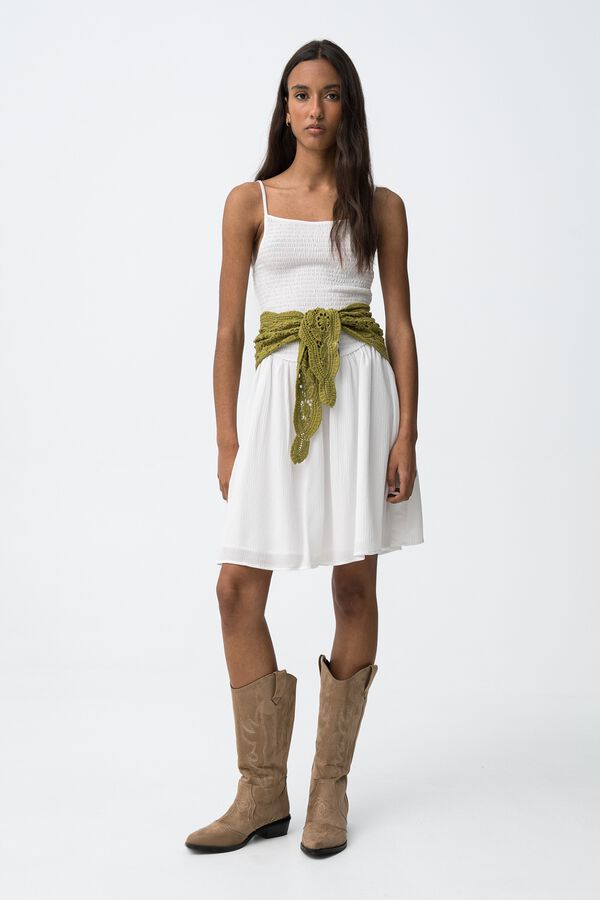 Tiffosi Young Vestido tirantes finos blanco