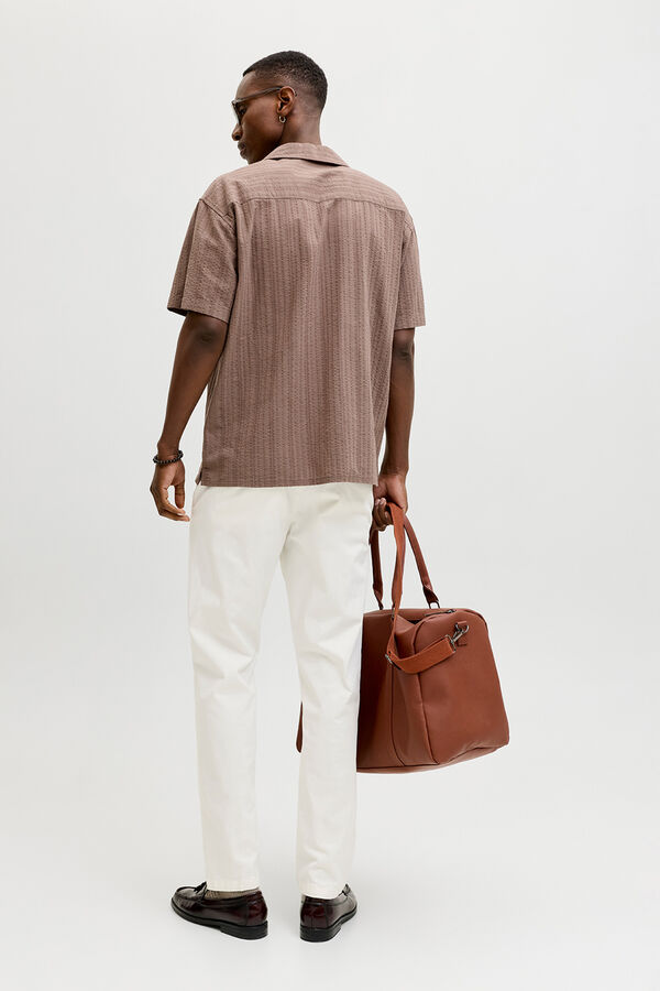 Jack & Jones Pantal&oacute;n chino relaxed tiro medio blanco