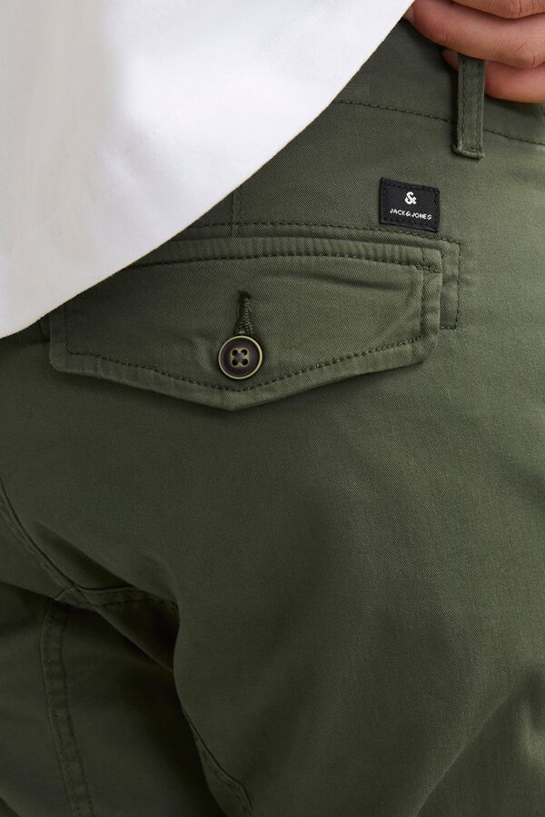 Jack & Jones Cal&ccedil;as cargo slim fit verde