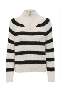 Only Jersey cuello alto cremallera