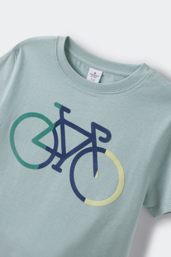Springfield Camiseta bici niño verde