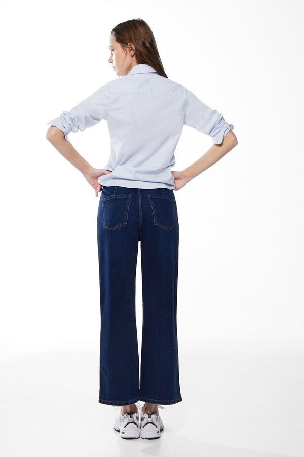 Springfield Jeans Culotte azul medio