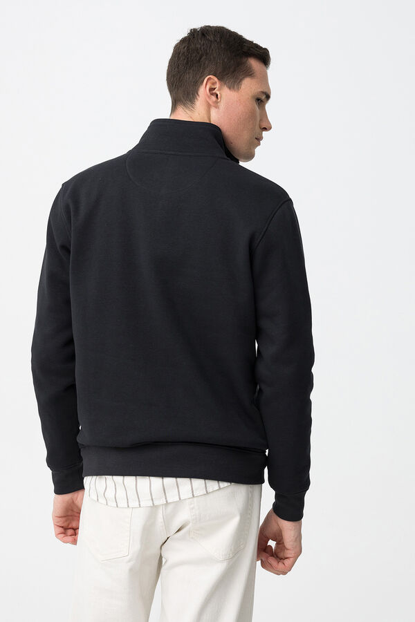 Tiffosi Sweatshirt com fecho-&eacute;clair azul