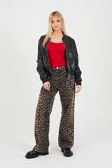 Brave Soul Faux leather bomber jacket black