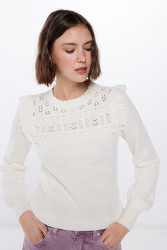 Springfield Cotton lace jumper natural