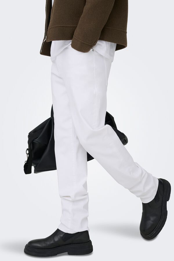 Only & Sons Regular fit jeans white