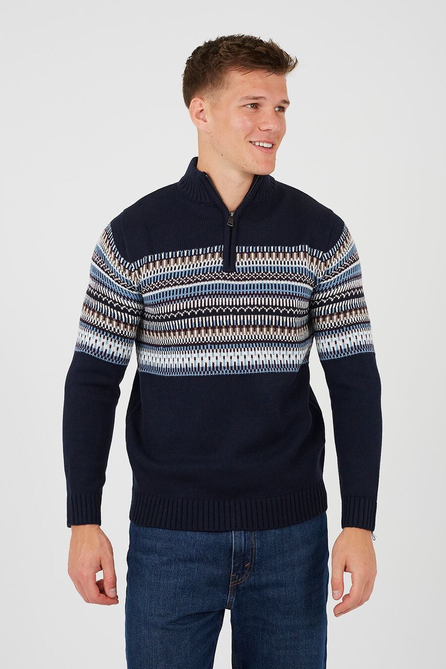 Jersey con cuello cremallera