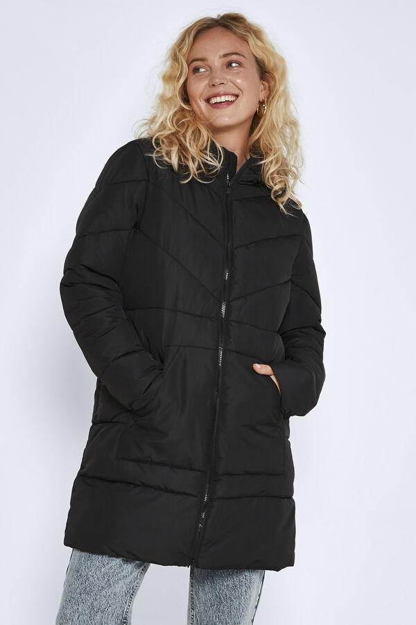 Springfield Long quilted coat black
