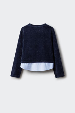 Springfield Kids Camisola bimaterial de chenille para menina