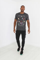 Brave Soul Musical instruments T-shirt grey