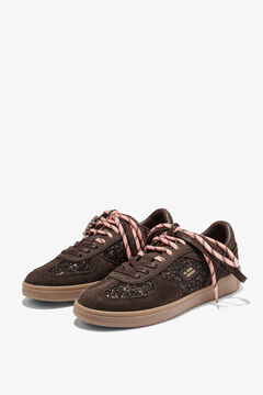 D. Franklin Zapatillas retro glitter cord&oacute;n