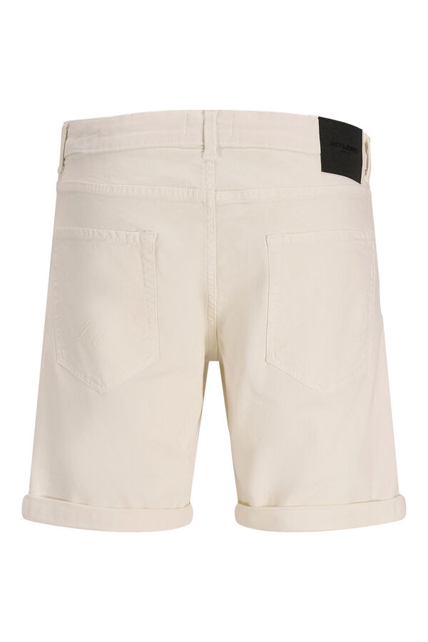 Jack & Jones Canvas chino Bermuda shorts white