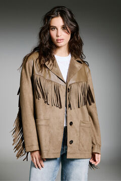 Only Blazer de ante con flecos