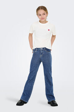 Only Girls Camiseta cropped manga corta
