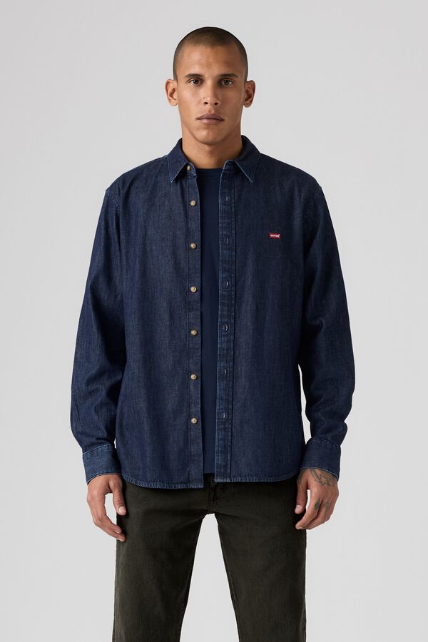Levi's Denim shirt with buttons blue
