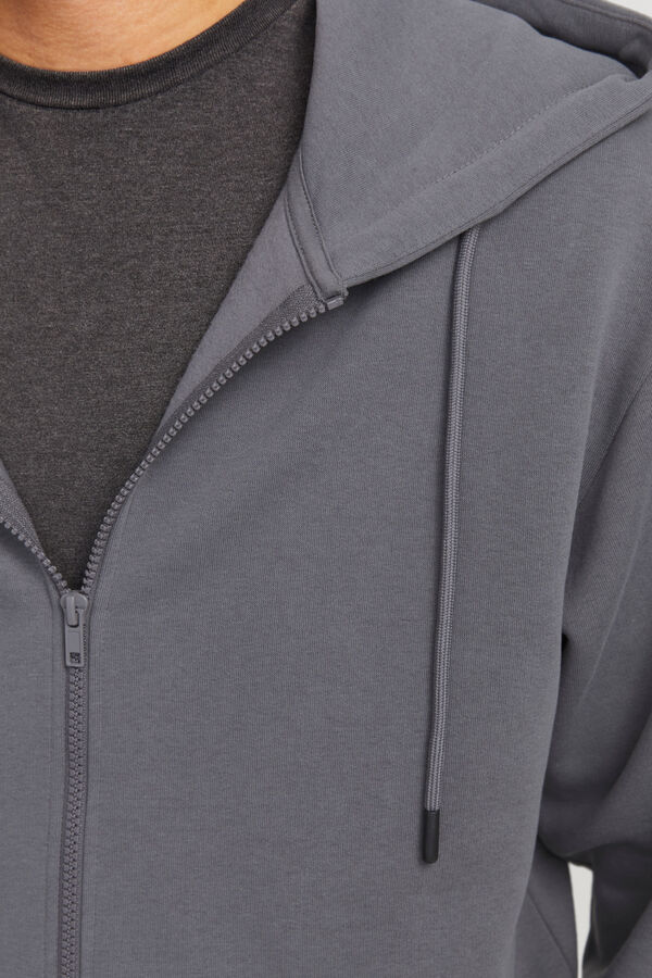 Jack & Jones Sweatshirt mit normaler Passform Grau