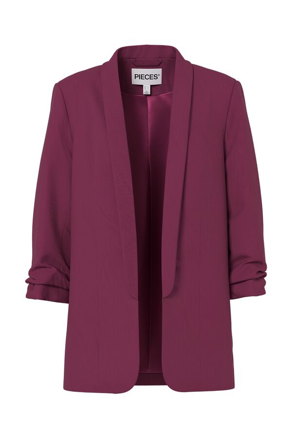 Pieces 3/4 sleeve blazer pink
