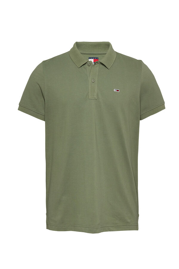 Tommy Jeans Men's short sleeve polo shirt beige