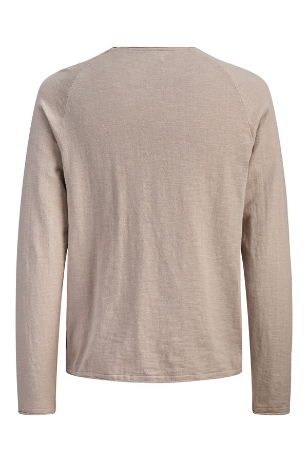 Jack & Jones PLUS Basic long sleeve jumper nude