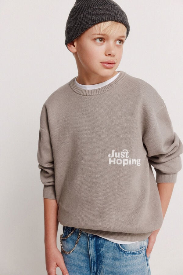 Springfield Kids Jersey "Just Hopping" ni&ntilde;o. gris