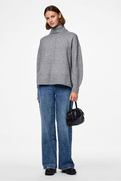 Pieces Basic turned-up sweater