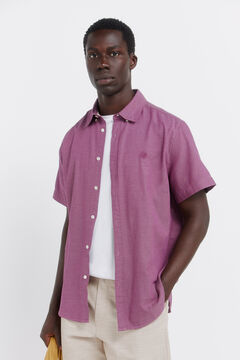 Springfield Two-tone structured short sleeve shirt