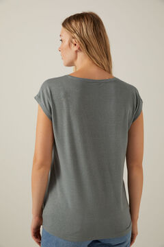 Springfield Essential lurex T-shirt gray