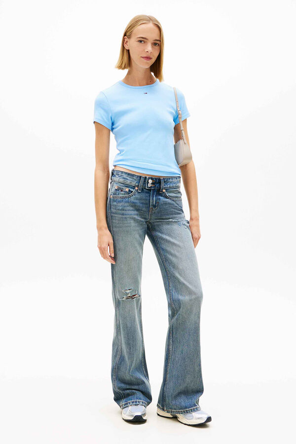 Tommy Jeans T-shirt de manga curta azul