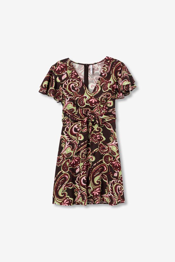 Tiffosi Short printed dress nude