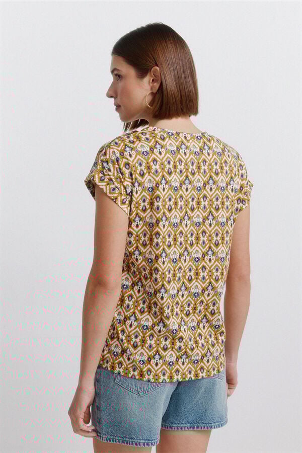 Springfield Printed button T-shirt printed