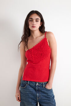 Balmohk Top crochet asim&eacute;trico