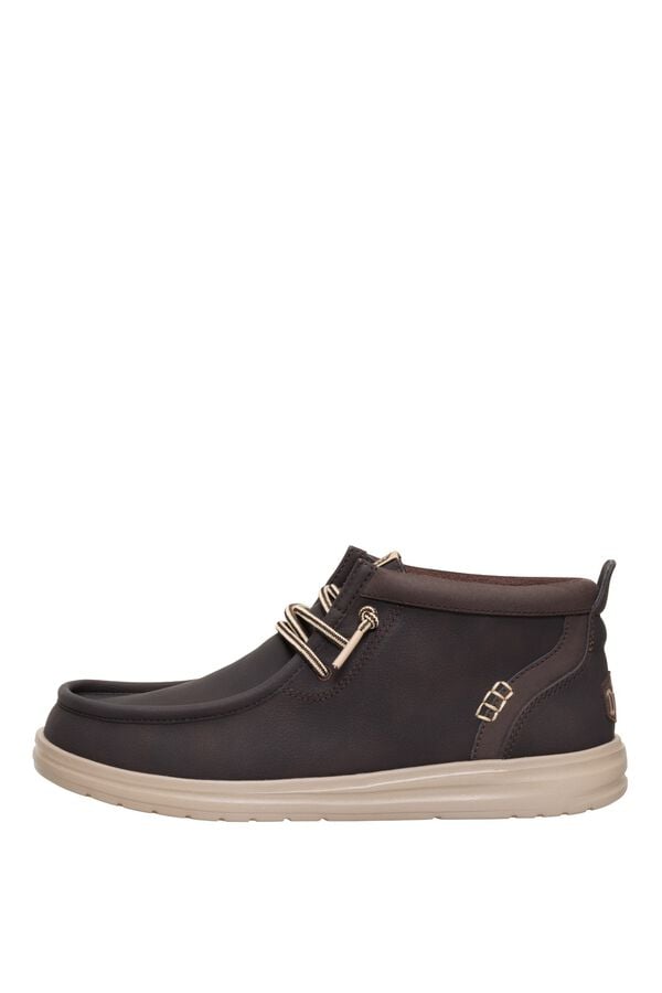 Hey Dude Faux leather ankle boot brown