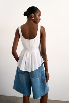 Topshop Blusa pliegues de tirantes