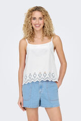 Only Blusa de al&ccedil;as com regular fit branco