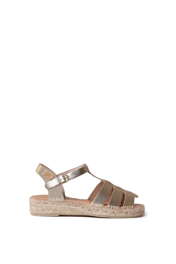 Toni Pons Leather flat espadrille printed